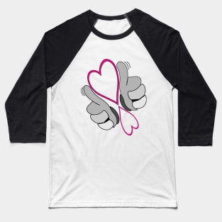 finger heart shirt Baseball T-Shirt